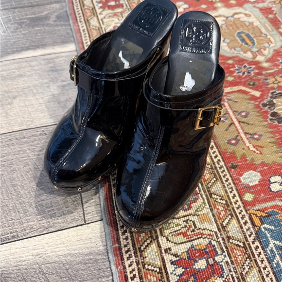 Tory Burch Patent Leather Clogs - Picture 2 of 6